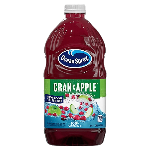 Ocean Spray Cran-Apple Juice Drink, 64 fl oz
Cranberry Apple Juice Drink from Concentrate

Cranberry...
Every fruit's best friend!
