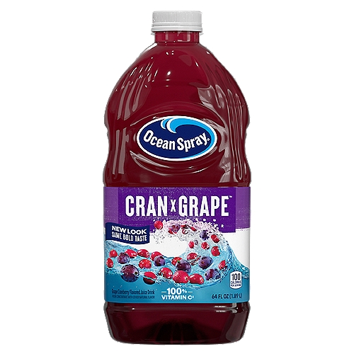 Ocean Spray Cran-Grape Juice Drink, 64 fl oz
Grape Cranberry Juice Drink from Concentrate

Cranberry...
Every fruit's best friend!