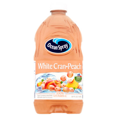 Ocean Spray White Cran-Peach Juice Drink, 64 fl oz, 64 Fluid ounce