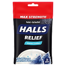 Halls Extra Strong Cough Drops, 30 Each