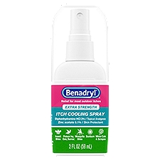 Benadryl Extra Strength Itch Cooling Spray, 2 fl oz, 2 Fluid ounce