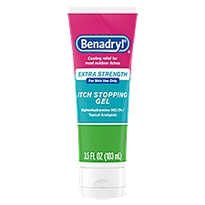 Benadryl Extra Strength Itch Stopping Gel, 3.5 Fl. Oz
