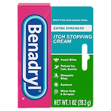 Benadryl Extra Strength Itch Stopping Cream, 1 Fl. Oz