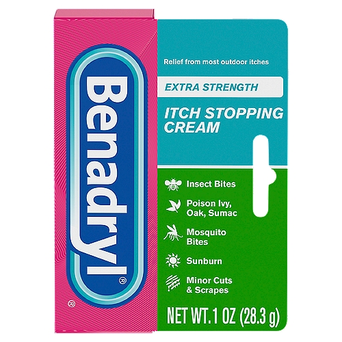 Benadryl Extra Strength Itch Stopping Cream, 1 Fl. Oz