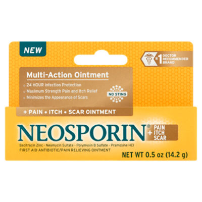 Neosporin + Pain, Itch, Scar Ointment, 0.5 oz