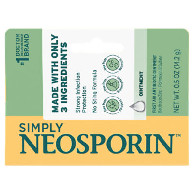 Simply Neosporin First Aid Antibiotic Ointment, 0.5 oz