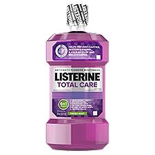 LISTERINE Total Care Fresh Mint Anticavity Fluoride Mouthwash, 16.9 fl oz, 16.9 Fluid ounce