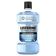 LISTERINE Ultraclean Zero Alcohol Arctic Mint Mouthwash, 1.05 pt