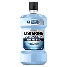 LISTERINE Ultraclean Zero Alcohol Arctic Mint Mouthwash, 33.8 fl oz