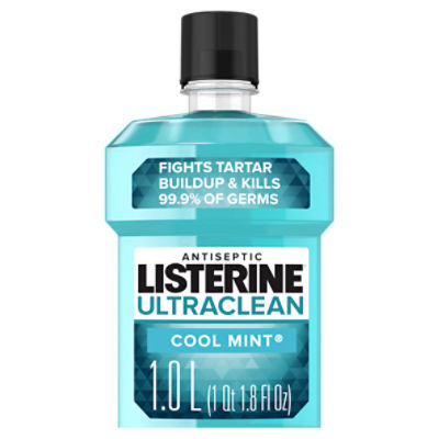 LISTERINE Ultraclean Cool Mint Antiseptic Mouthwash, 33.8 fl oz