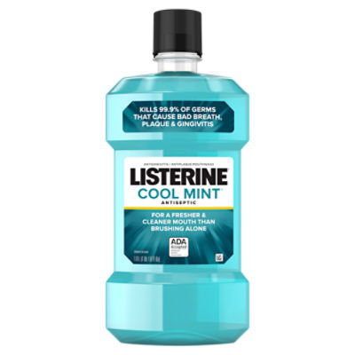 Listerine Cool Mint Antiseptic Mouthwash, 1 L