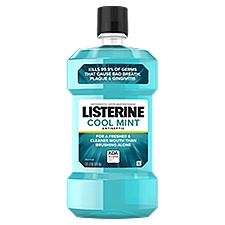 LISTERINE Cool Mint Antiseptic, Mouthwash, 33.8 Fluid ounce