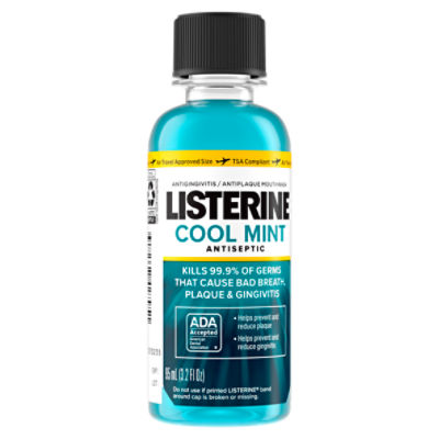 Listerine Cool Mint Antiseptic Mouthwash, 3.2 fl oz