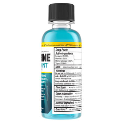 Listerine Cool Mint Antiseptic Mouthwash, 3.2 fl oz