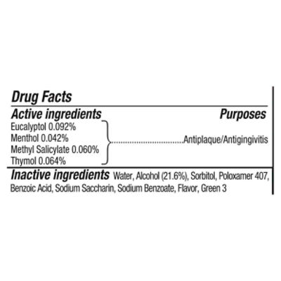Listerine Cool Mint Antiseptic Mouthwash, 3.2 fl oz