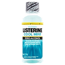 Listerine Zero Alcohol Cool Mint, Mouthwash, 3.2 Fluid ounce