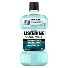 LISTERINE Zero Clean Mint Mouthwash, 16.9 Fluid ounce