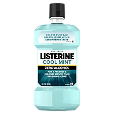 LISTERINE Zero Clean Mint Mouthwash, 33.8 Fluid ounce