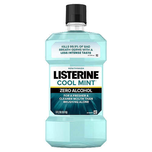Get fresher breath with this alcohol-free mouthwash, a less-intense formula kills millions of germs that cause bad breath.