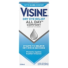 Visine Dry Eye Relief All Day Comfort Lubricant Eye Drops, 0.5 fl. oz, 0.5 Fluid ounce