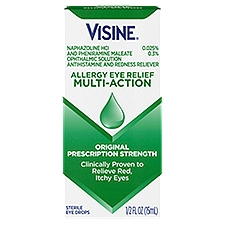 Visine Allergy Eye Relief Multi-Action Eye Drops, 1/2 fl oz, 0.5 Fluid ounce