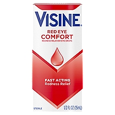 Visine Red Eye Comfort Redness Reliever, Eye Drops, 0.5 Fluid ounce