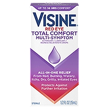 Visine Red Eye Total Comfort Multi-Symptom, Eye Drops, 0.5 Fluid ounce