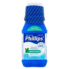 Phillips' Genuine Saline Laxative Fresh Mint Milk of Magnesia, 12 fl oz
