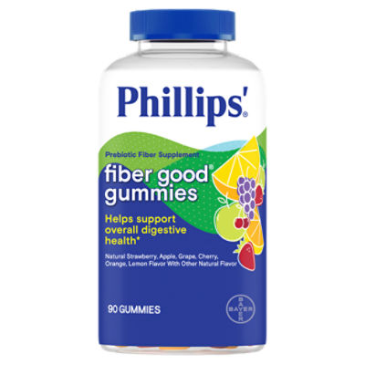 Phillips' Prebiotic Fiber Supplement Fiber Good Gummies, 90 count