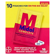 Midol Complete Caplet Pouches, 10 count