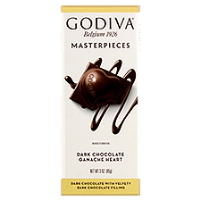 Godiva Masterpieces Ganache Heart Dark Chocolate, 3 oz