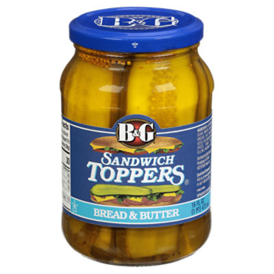 B G Sandwich Toppers Bread Butter Pickles