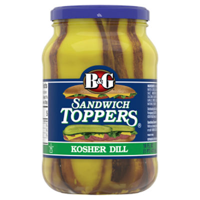 B&G Sandwich Toppers Kosher Dill, 16 fl oz, 16 Ounce