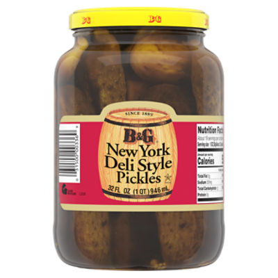 B&G New York Deli Style Pickles, 32 fl oz, 32 Ounce