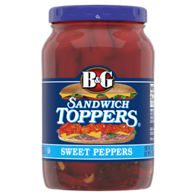 B&G Sandwich Toppers Sweet Peppers, 16 fl oz
