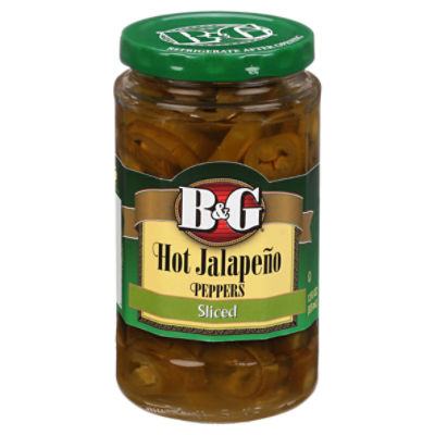 B&G Sliced Hot Jalapeño Peppers, 12 fl oz, 12 Ounce