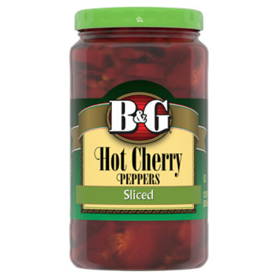 B&G Sliced Hot Cherry Peppers, 12 fl oz