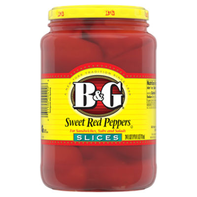 B&G Sweet Red Pepper Slices, 24 fl oz, 24 Ounce