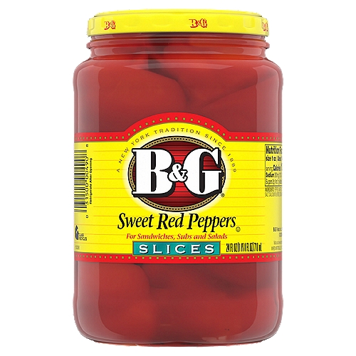 B&G Sweet Red Pepper Slices, 24 fl oz