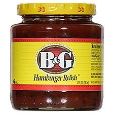 B&G Hamburger Relish, 10 Fluid ounce