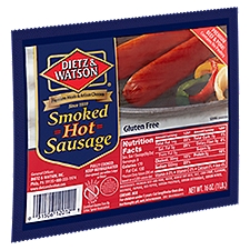 Dietz & Watson Hot Sausage - Smoked, 16 oz, 16 Ounce