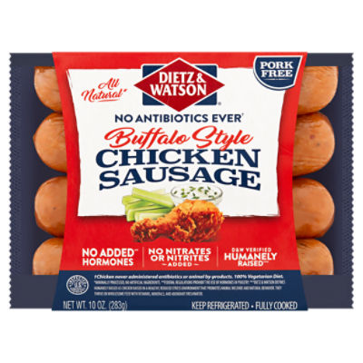 Dietz & Watson Buffalo Style Chicken Sausage, 10 oz