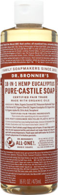 Dr. Bronner's Magic Soaps Pure-Castile Soap - Eucalyptus, 16 fl oz