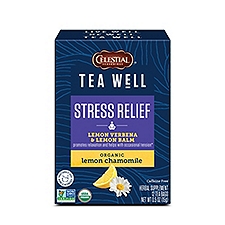 Celestial Seasonings Tea Well Organic Lemon Chamomile Herbal Supplement, 12 count, 0.5 oz