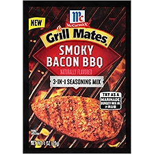 McCormick Grill Mates Smoky Bacon BBQ 3-in-1, Seasoning Mix, 1 Ounce