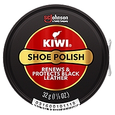 Kiwi Shoe Polish Black, 1.13 Ounce