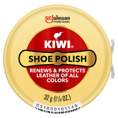 Kiwi Shoe Polish Black Shine Premium Wax Tin Protects & Renews for