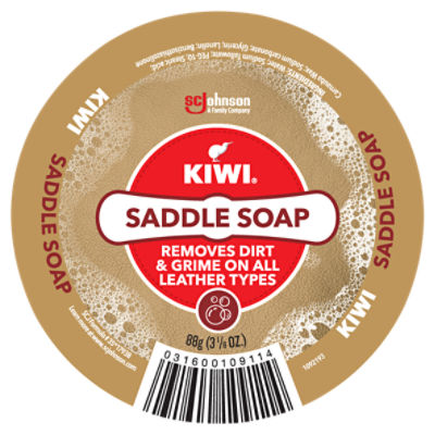 Kiwi Saddle Soap (Clean, Softens & Preserve), 3.125 Ounce