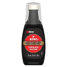 KIWI Scuff Cover, Black, 2.4 oz (1 Bottle with Sponge Applicator)