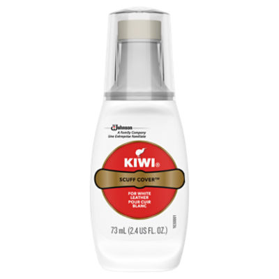 KIWI Scuff Cover, White, 2.4 oz (1 Bottle with Sponge Applicator), 2.4 Fluid ounce